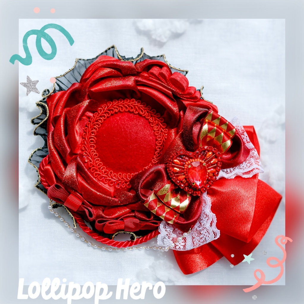 グラデ薔薇ちゃん(チェリーレッド)