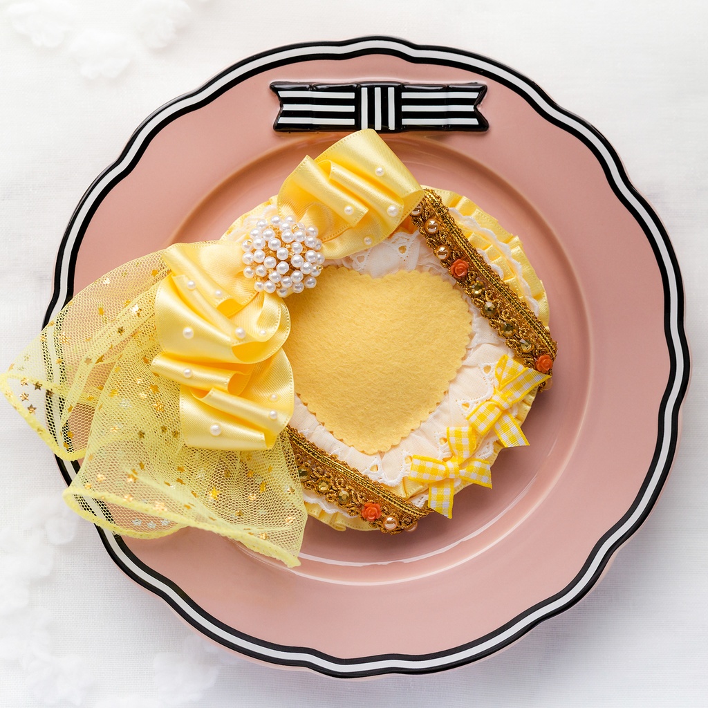 ハートロゼット(パステルイエロー)