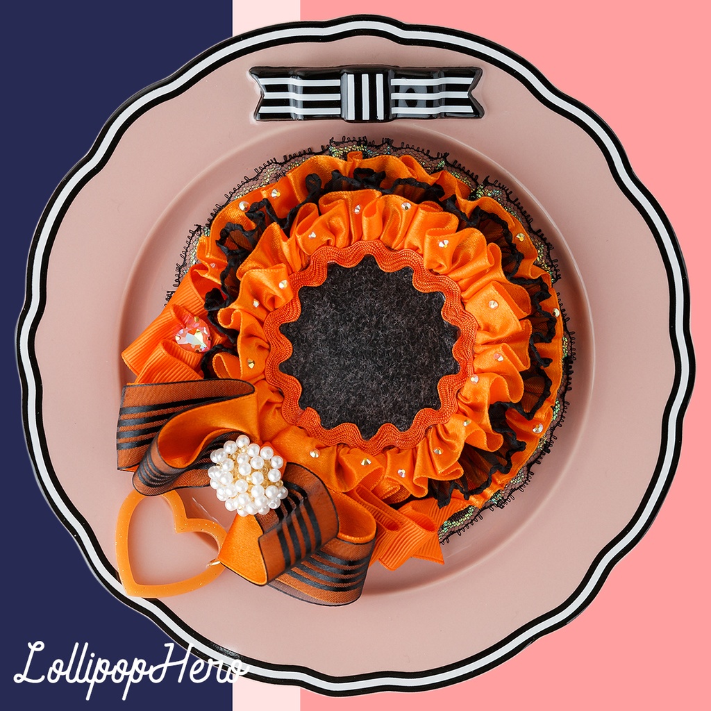 Candy rosette♡+(オレンジ×ブラック)