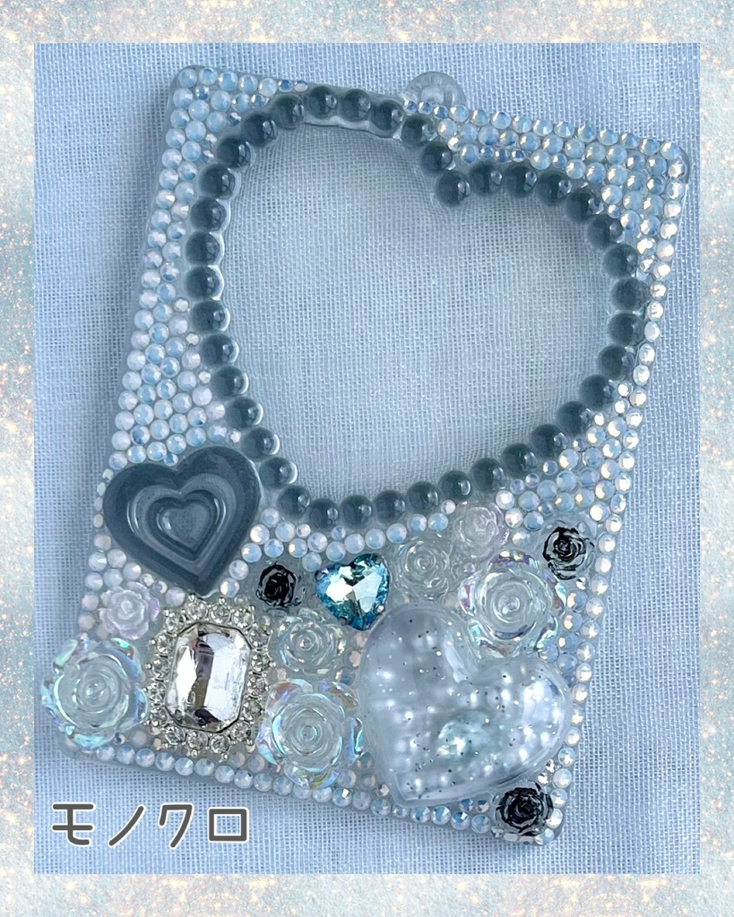 キラデコハートトレカキーホルダー