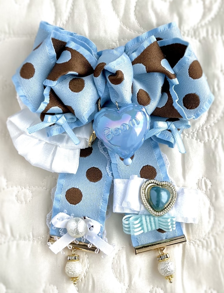 3WAY♡ドットリボンチャーム