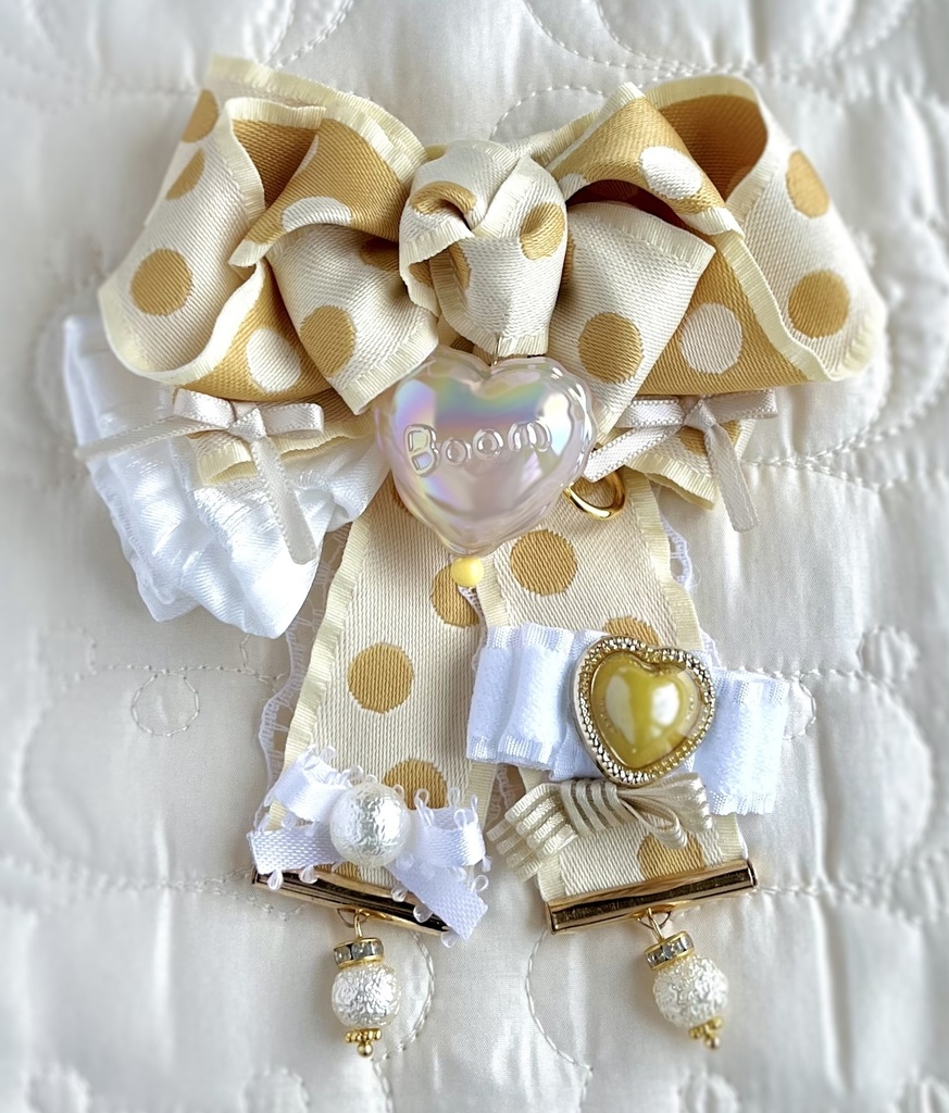 3WAY♡ドットリボンチャーム