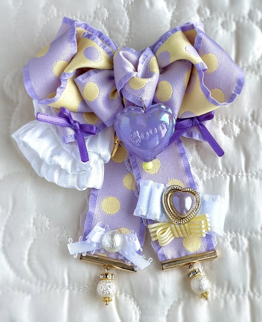 3WAY♡ドットリボンチャーム