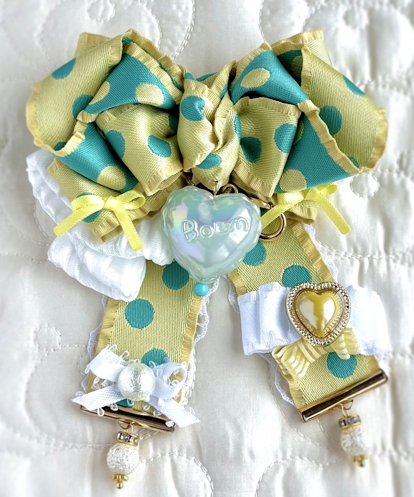 3WAY♡ドットリボンチャーム