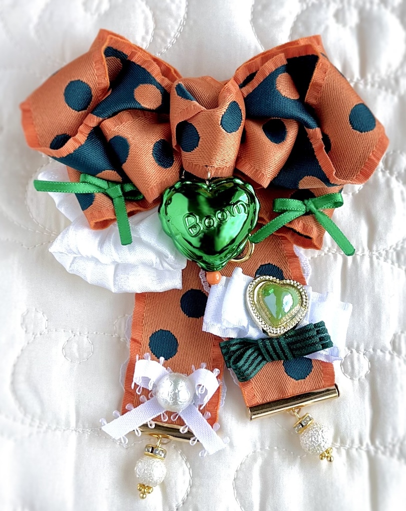 3WAY♡ドットリボンチャーム