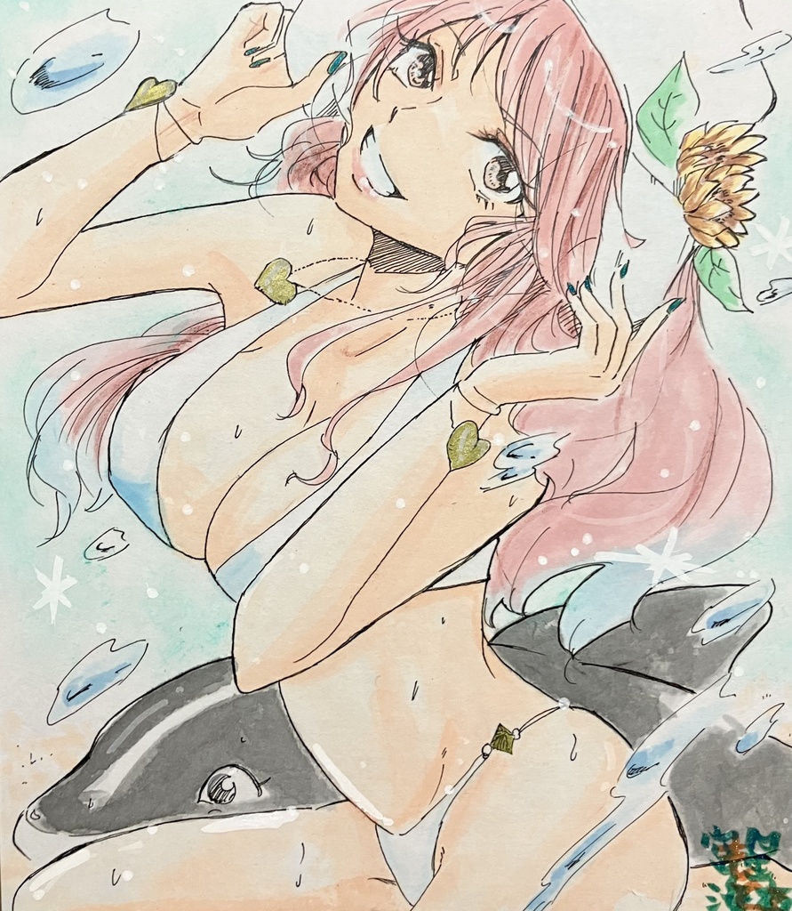 小色紙⭐︎砂浜サマー⭐︎