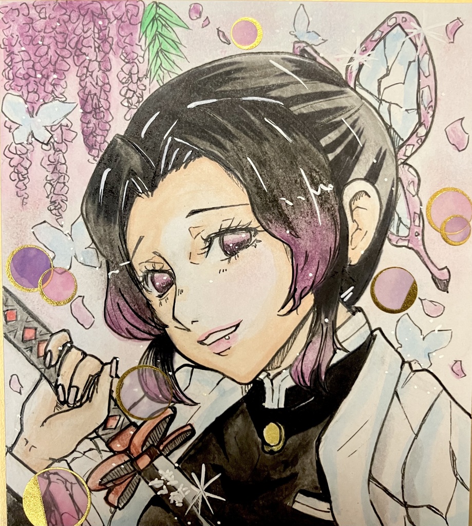 ミニ色紙⭐︎胡蝶しのぶ