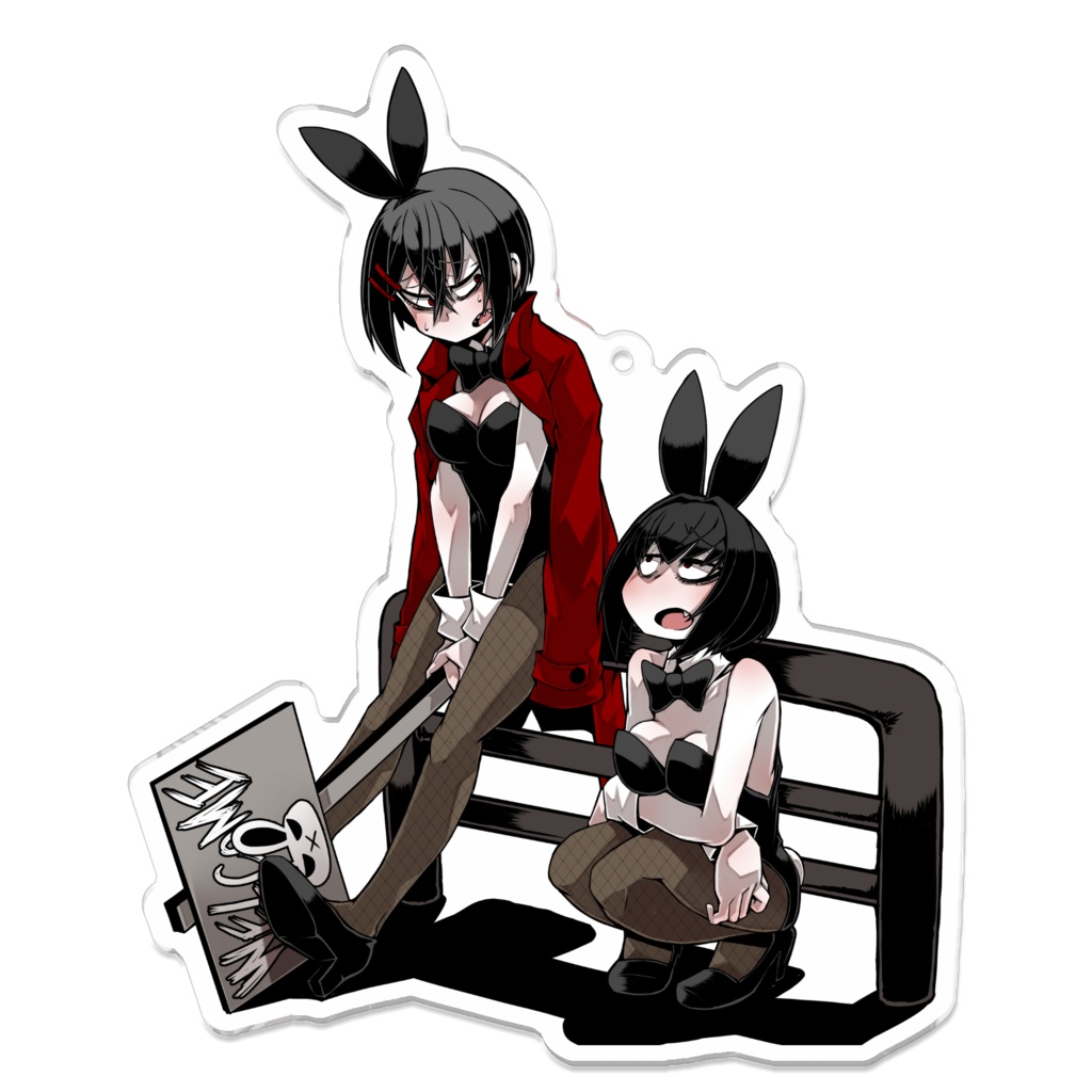 バニーガールアクキー。