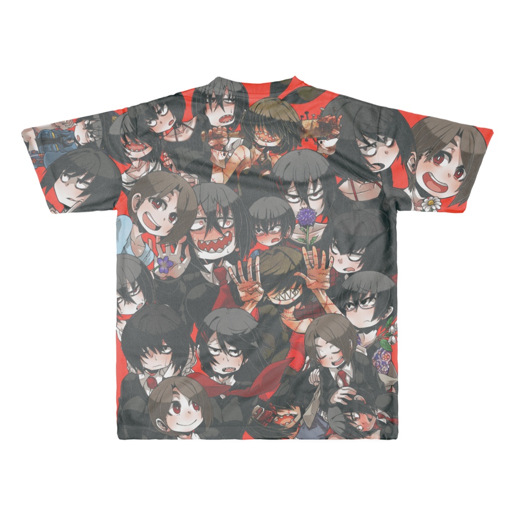 ASFフルグラTシャツ。XL