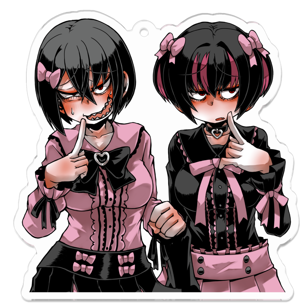 地雷系アザミ&レツ。