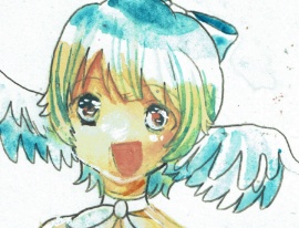 羽耳少女 手描きオリジナルイラスト