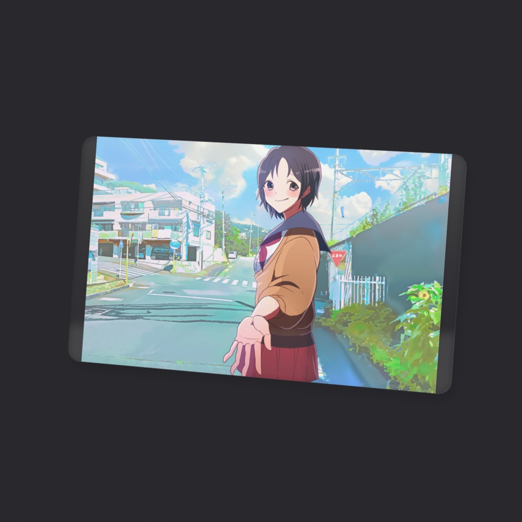 あなたとあなたを好きな女の子 帰り道編 名刺用クリアカード