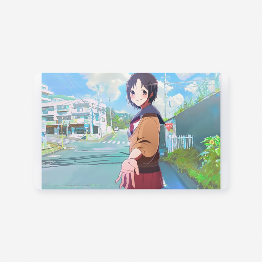 あなたとあなたを好きな女の子 帰り道編 名刺用クリアカード