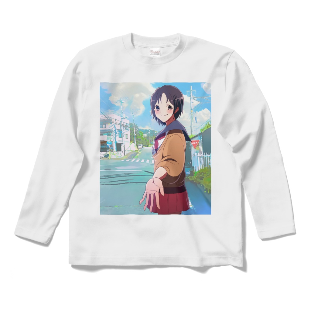 帰り道であなたとあなたを好きな女の子で 白ロングスリーブTシャツ