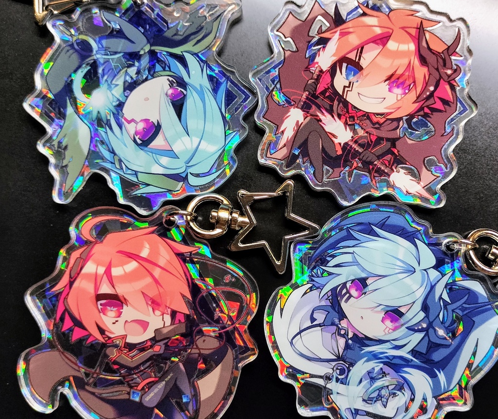 【数量限定】AI嬬武器ホログラムアクリルキーホルダー 全4種