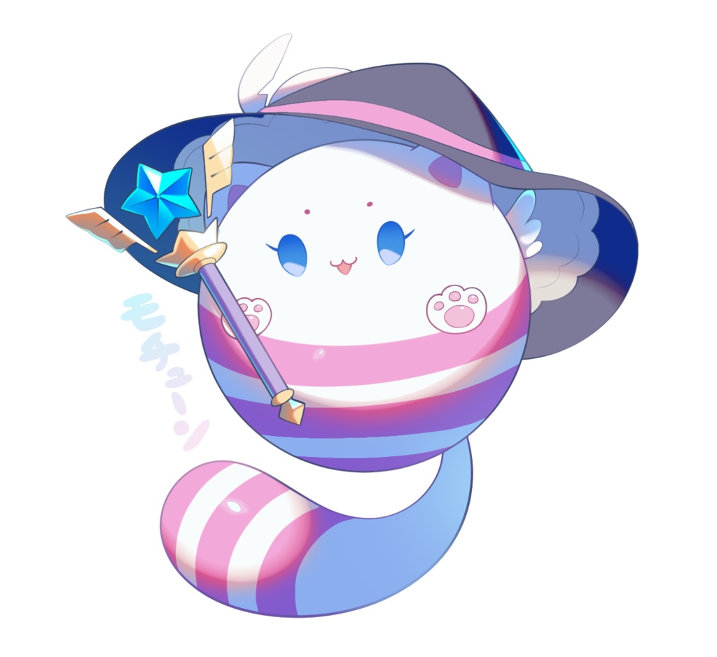 【数量限定】魔女もちゅオーロラアクリルキーホルダー