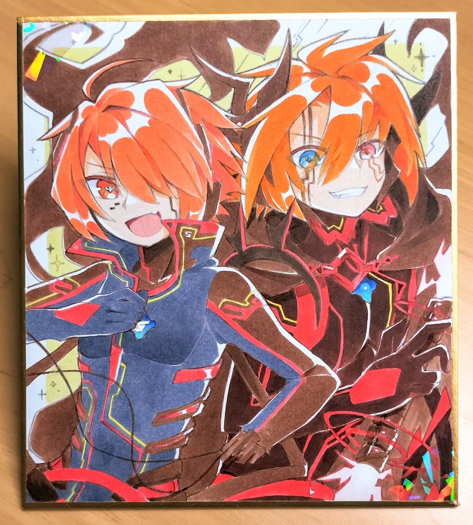 【1点もの】AI嬬武器色紙