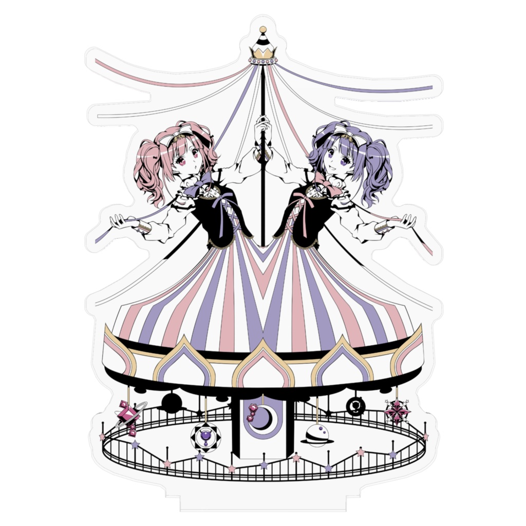 「回る双子星」アクリルフィギュア