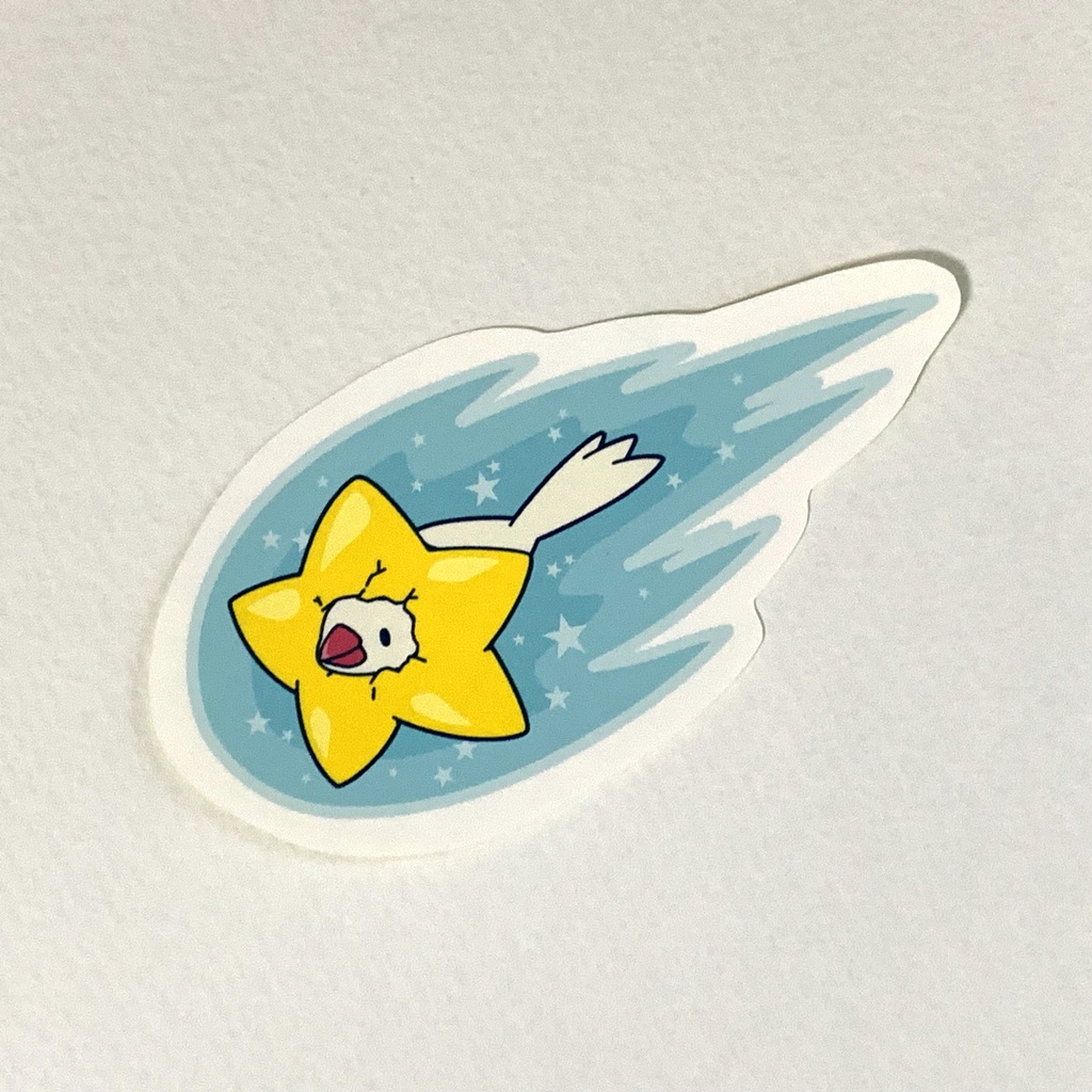 ステッカー「流星文鳥」