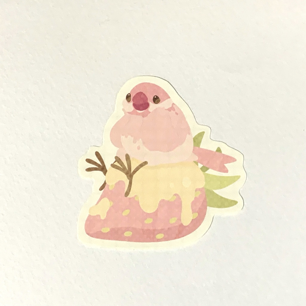 ステッカー「いちごちょこぶんちょ」