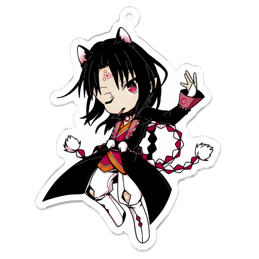 「妖夜行」アクリルキーホルダー（A：狛犬）