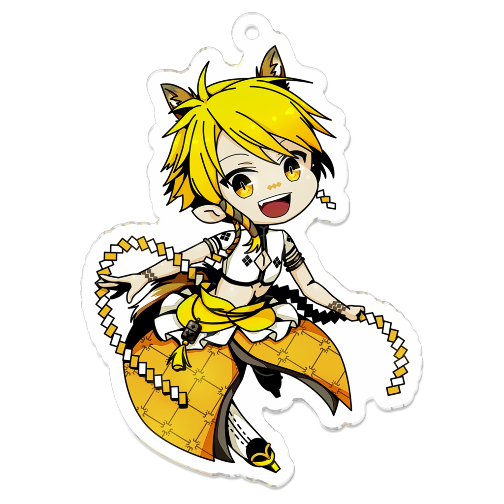 「妖夜行」アクリルキーホルダー(C:狐)