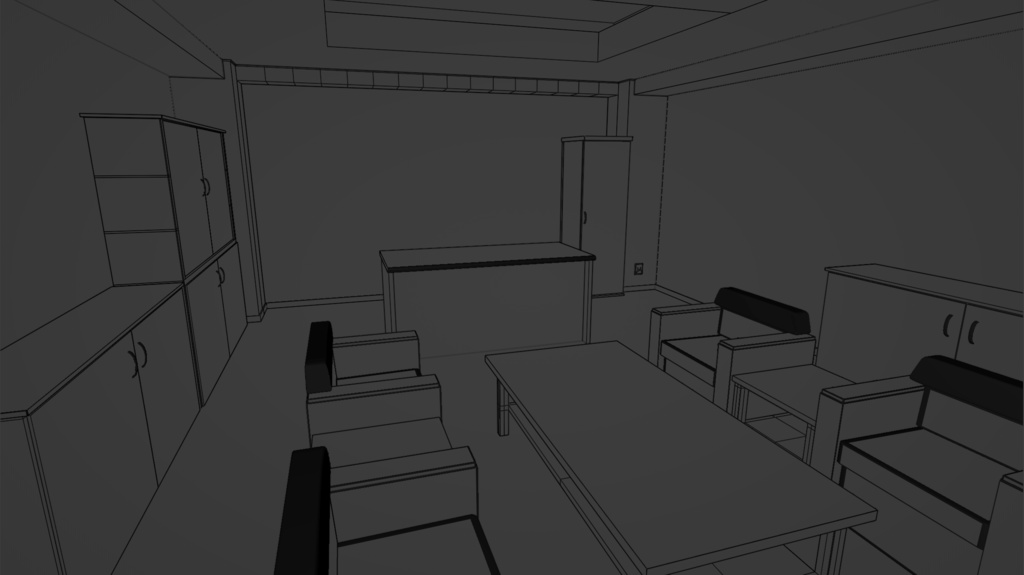 【3D背景】会議室(個室)