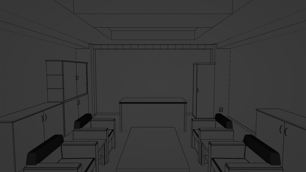 【3D背景】会議室(個室)