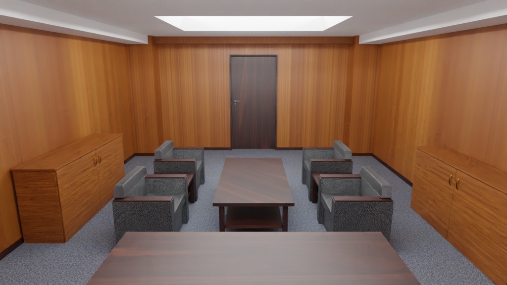 【3D背景】会議室(個室)