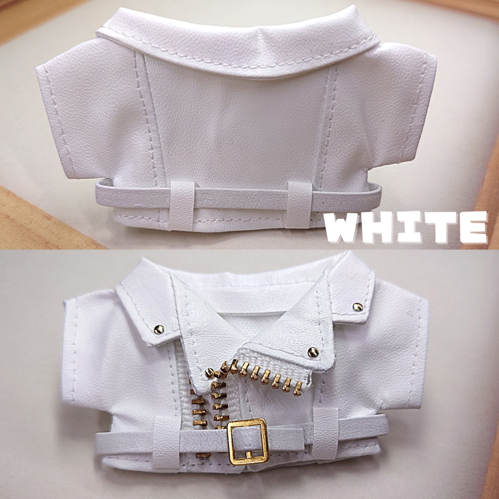 再受注受付中【10cmぬい服】ライダースジャケット(ダブル型)