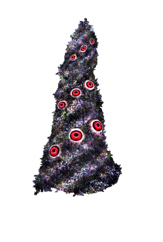 素材模様154 魔人柱デザイン似の小物+背景素材 一括DL可能