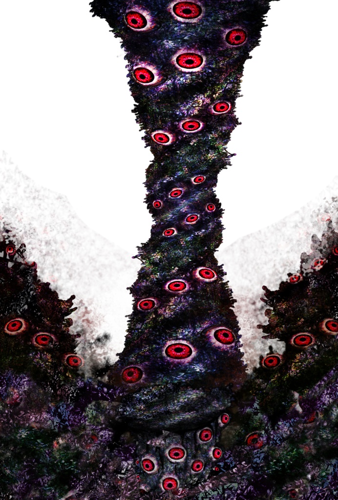 素材模様154 魔人柱デザイン似の小物+背景素材 一括DL可能