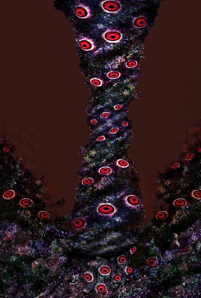 素材模様154 魔人柱デザイン似の小物+背景素材 一括DL可能