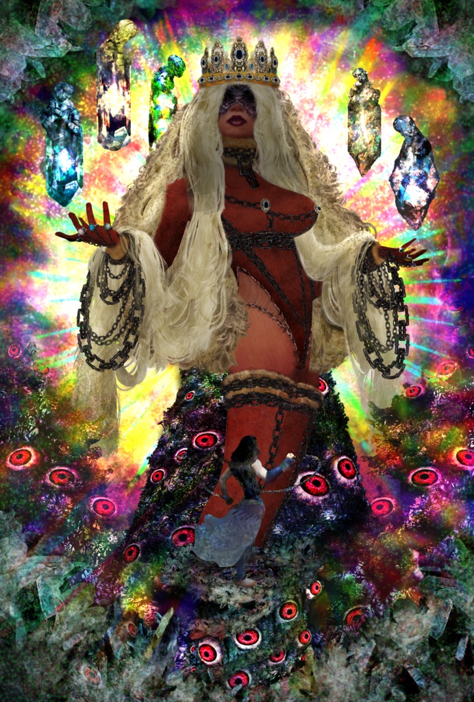 デリバリーコンテストイラスト「宝石の紅い女と拳の男」 一括DL可