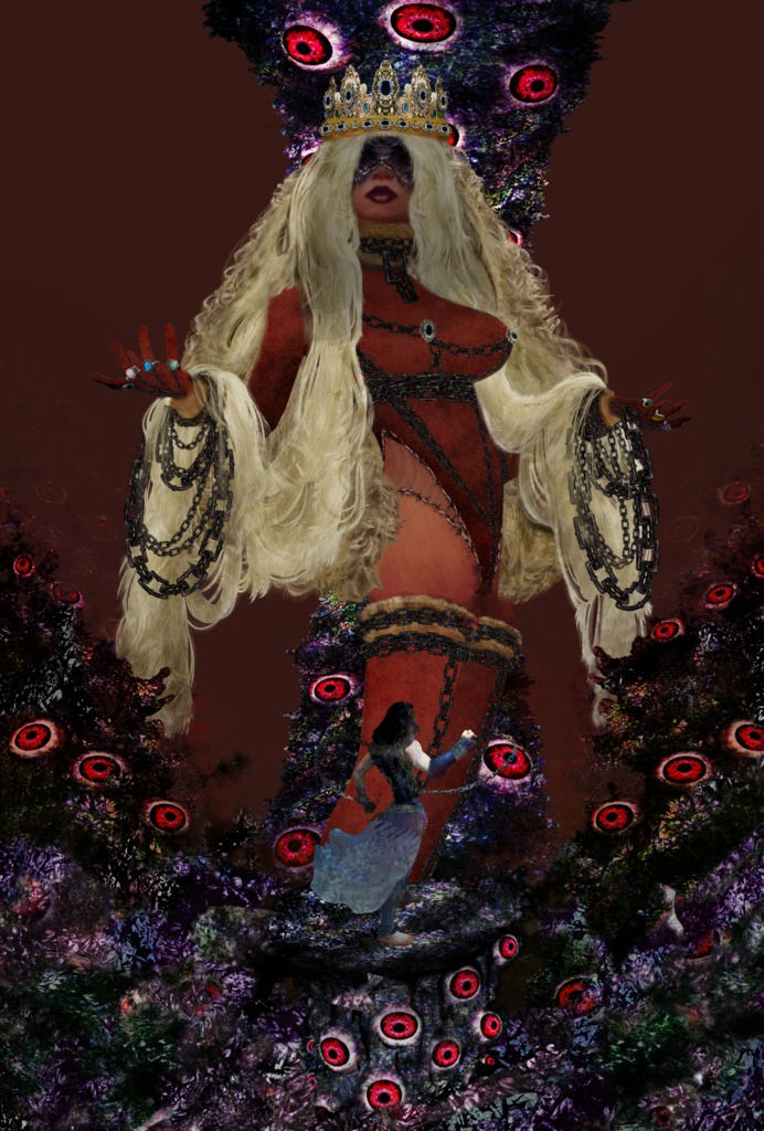 デリバリーコンテストイラスト「宝石の紅い女と拳の男」 一括DL可