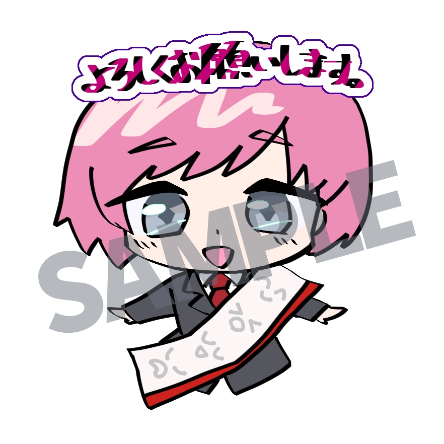 【ステッカー】プレスリリリリース!スタンプ風ステッカーセット(6枚入)