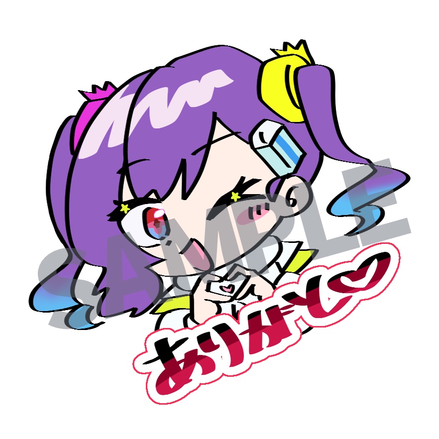 【ステッカー】プレスリリリリース!スタンプ風ステッカーセット(6枚入)