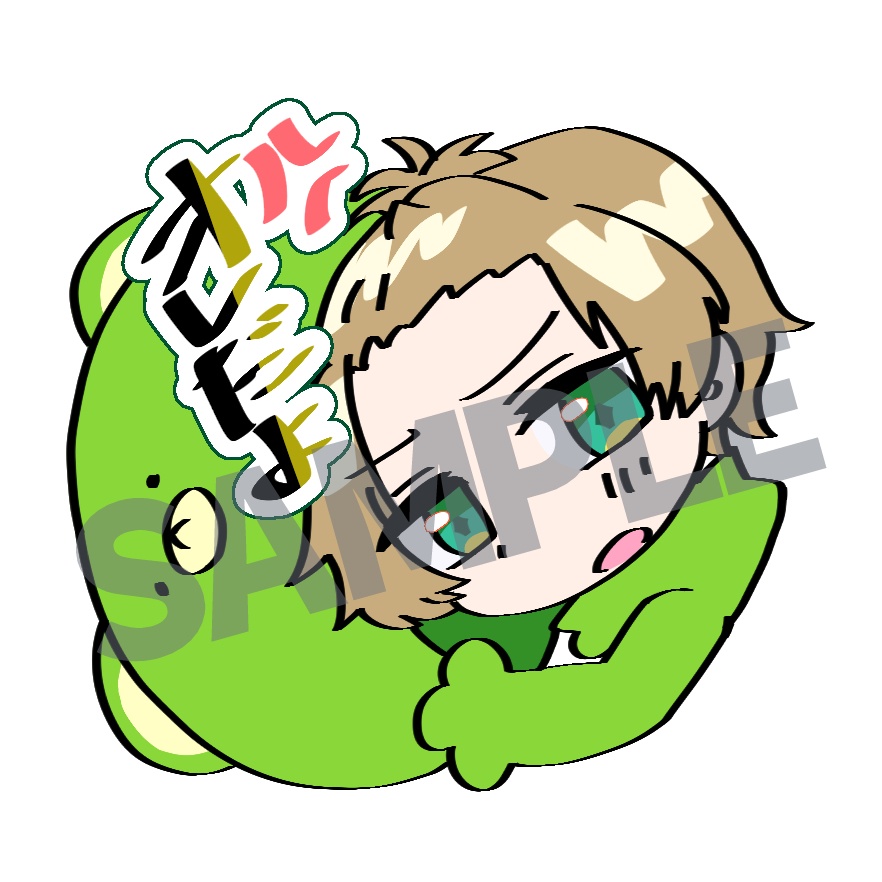 【ステッカー】プレスリリリリース!スタンプ風ステッカーセット(6枚入)