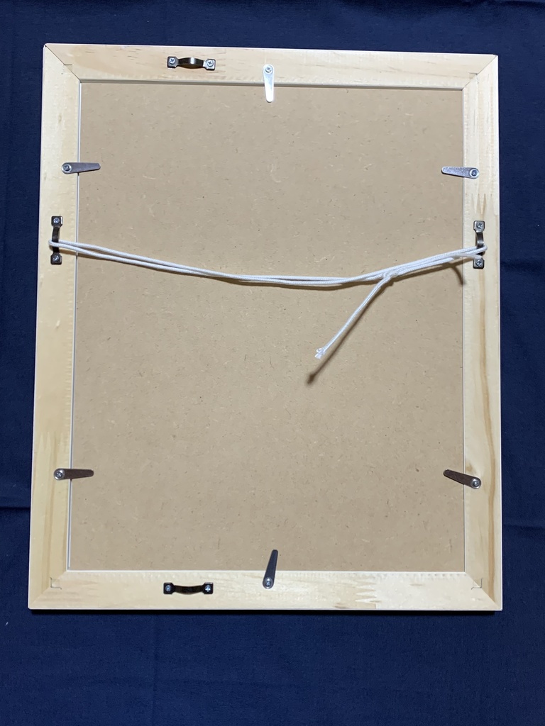 【水彩額装原画】うさぎの兄妹