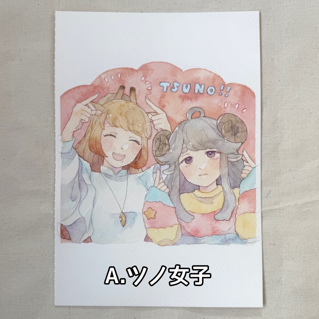 【水彩原画】どうぶつシリーズ③