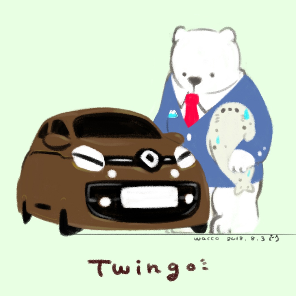 あなたの愛車 ゆるく描きます!【愛車と動物】