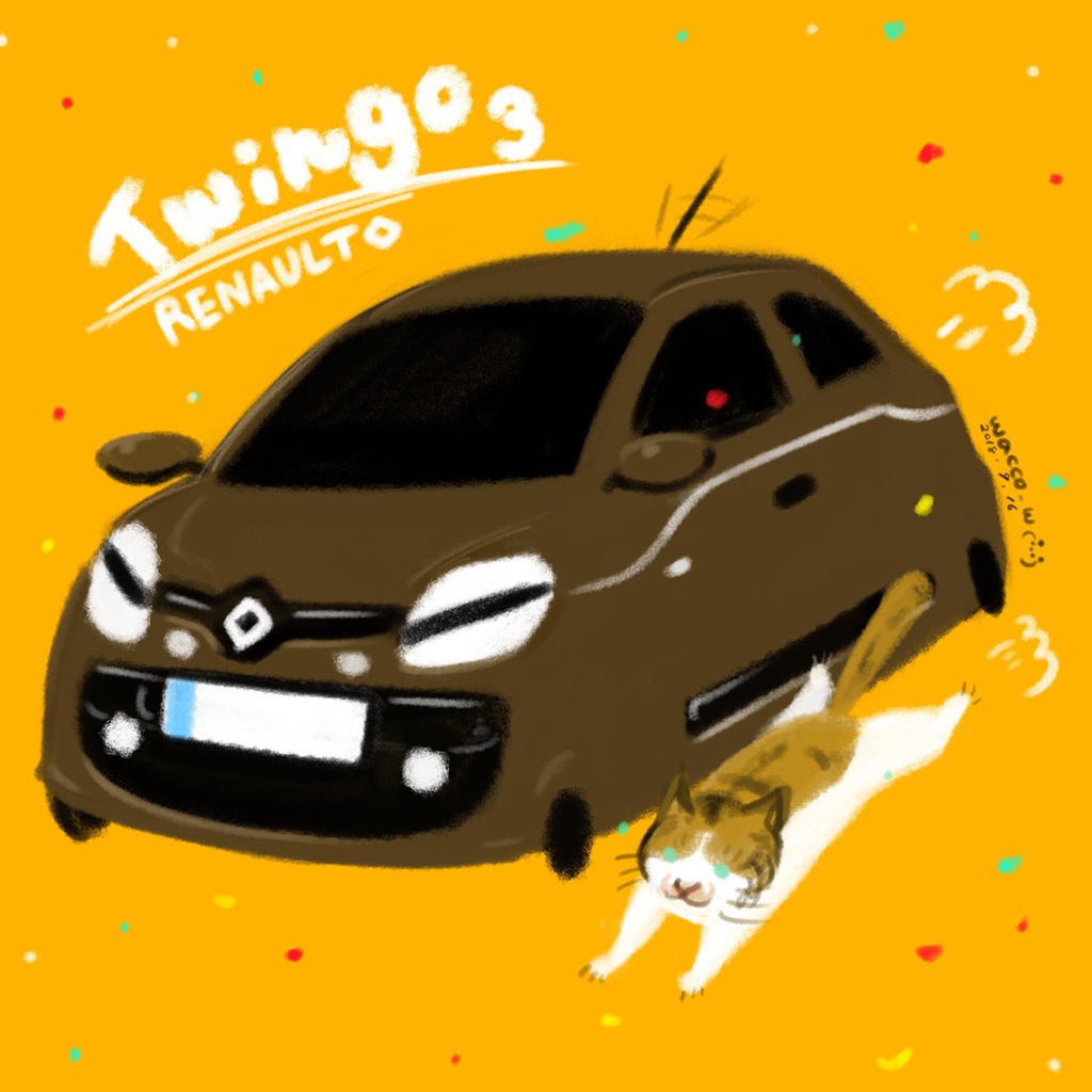 あなたの愛車 ゆるく描きます!【愛車と動物】