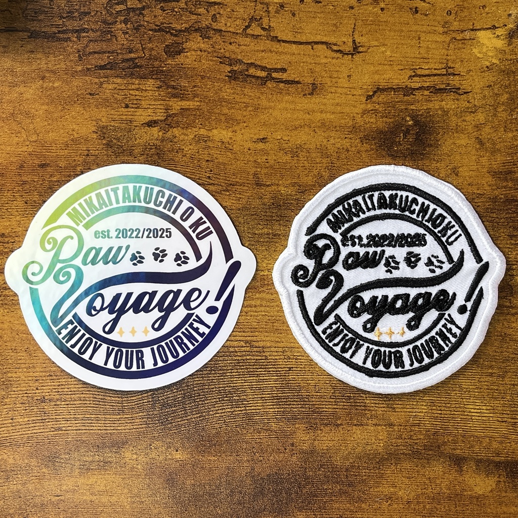 着ぐるみスニーカーVer.3 『Paw・Voyage! 』ロゴステッカー