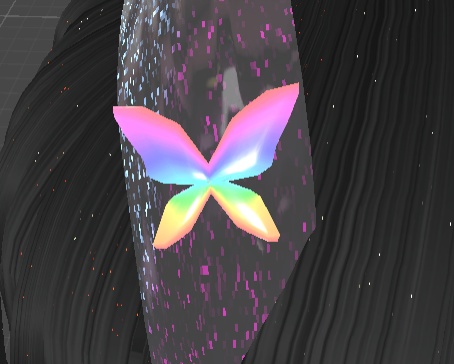 蝶のピアス(Butterfly pierce)