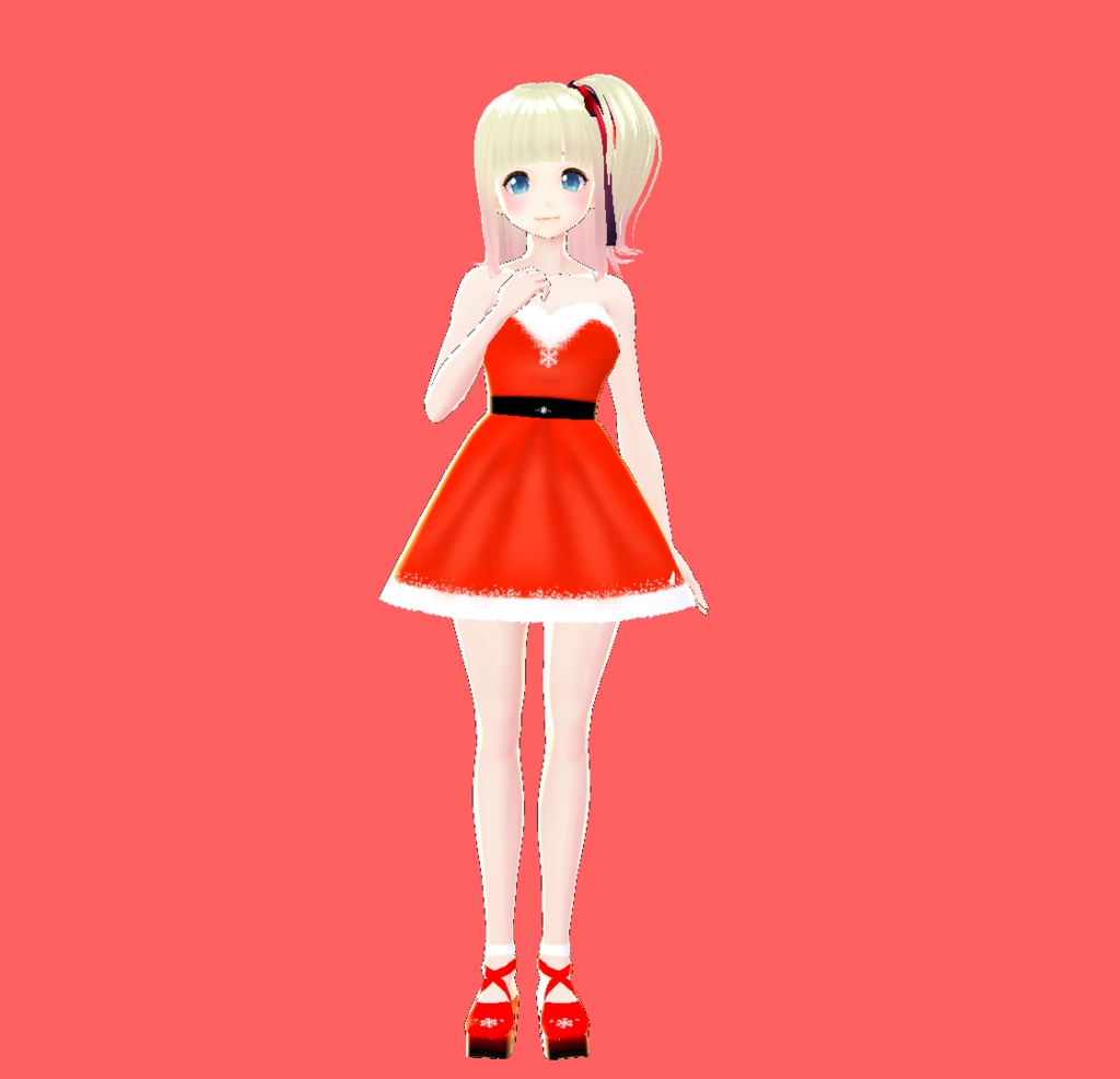 【Vroid用】クリスマス!サンタの衣装とブーツのテクスチャ