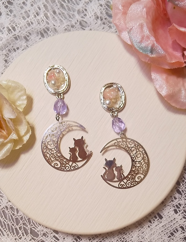 猫ちゃんピアス(イヤリング)