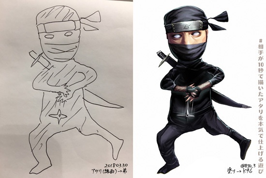 アクリルキーホルダー【厄除け忍者】