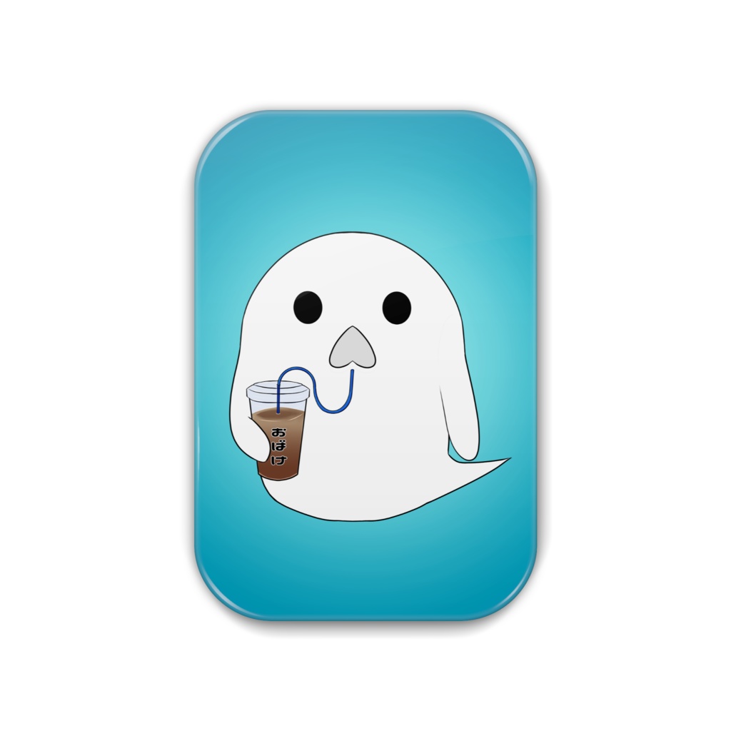 『おばけちゃん』缶バッジ 各形状/サイズ/※色