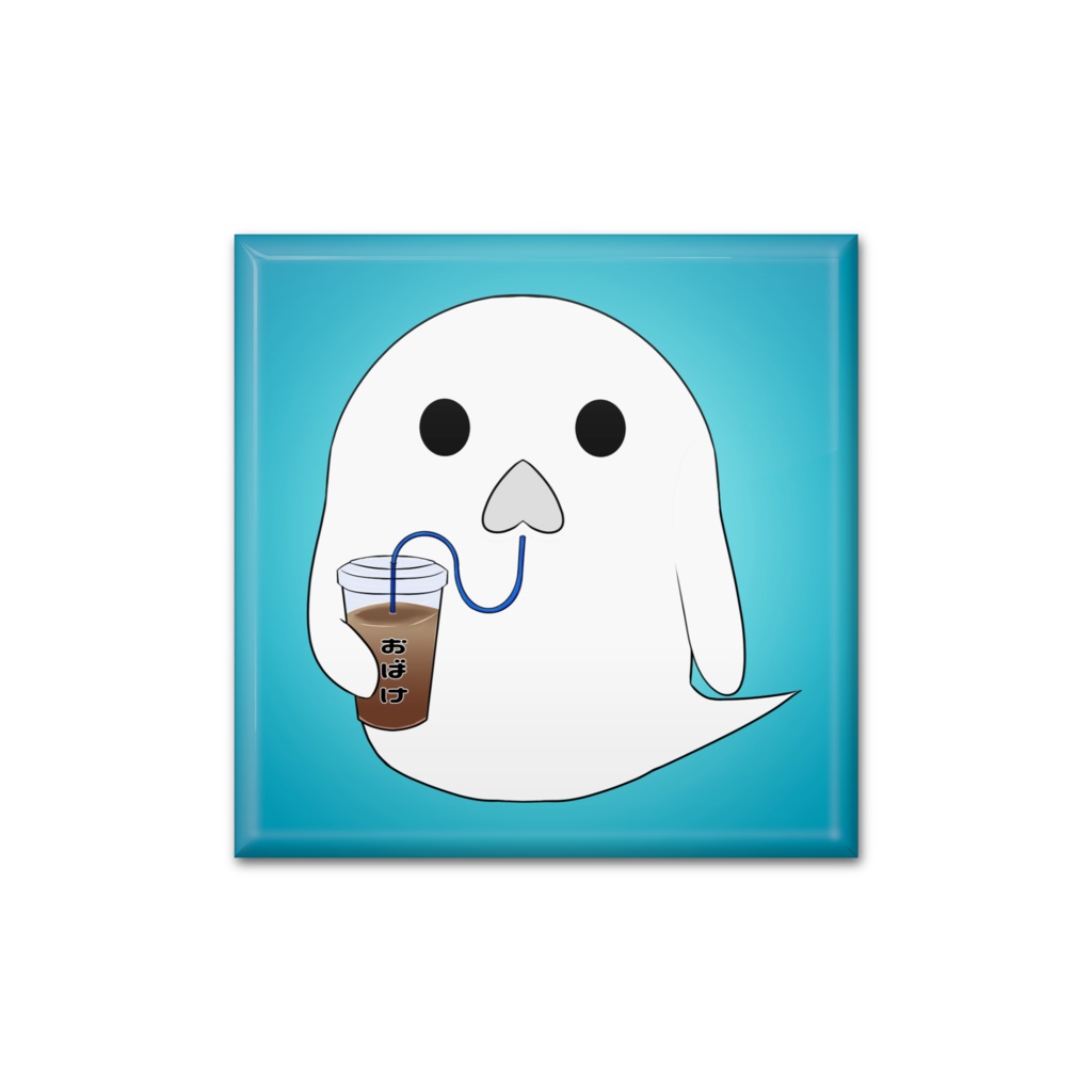 『おばけちゃん』缶バッジ 各形状/サイズ/※色