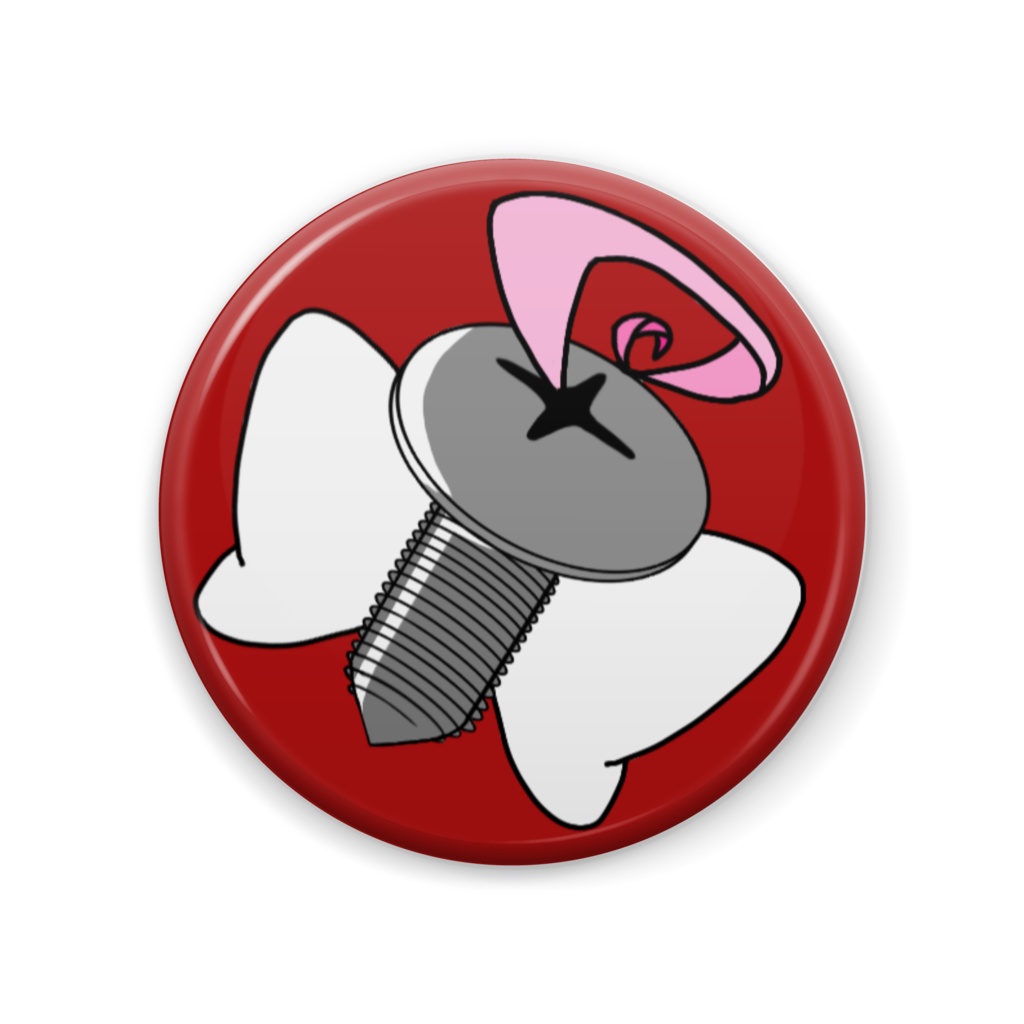 【二次創作】真園あきら トレードマーク缶バッジ